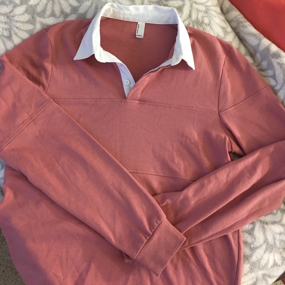 American Apparel Oversized Unisex Rugby Shirt